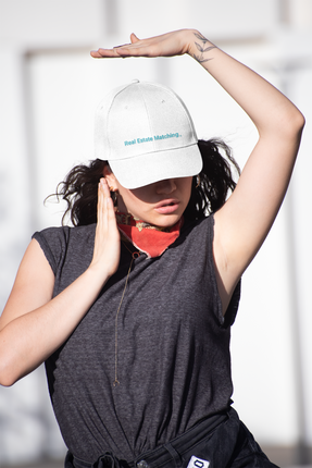 Albania Flat Bill Cap Real Estate Matching with 3 Logos