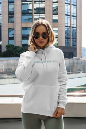 Unisex hoodie with Real Estate Partner24 Logo