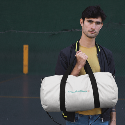 All-over print gym bag Groundfloorview24 with House