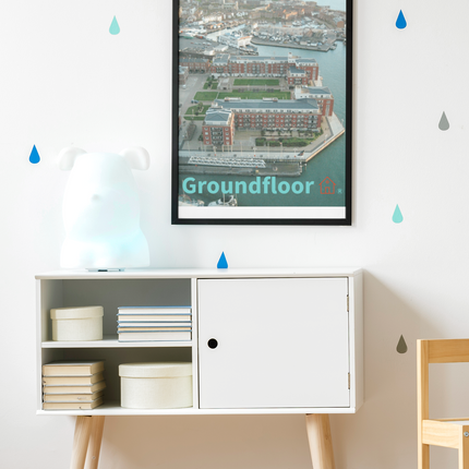 Nice City Poster with hangers with Groundfloor with House Logo