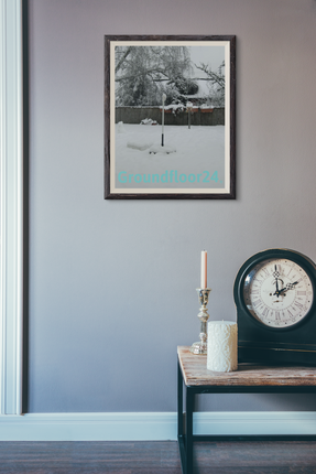 Winter Wonderland Framed photo paper poster with Groundfloor24 without House Logo