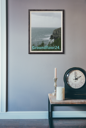 Seaside Serenity Poster with Groundfloor24 without House Logo