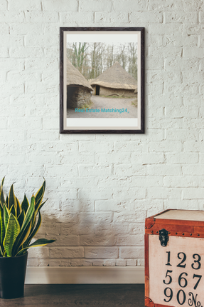 Village Charm Poster with realestatematching24 without key Logo
