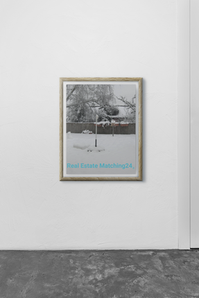 Winter Wonderland Framed canvas with realestatematching24 without key Logo
