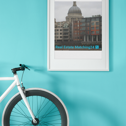 St. Paul's Cathedral Framed canvas with Real Estate Matching24 Logo
