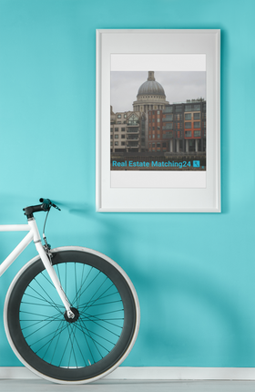 St. Paul's Cathedral Framed canvas with Real Estate Matching24 Logo