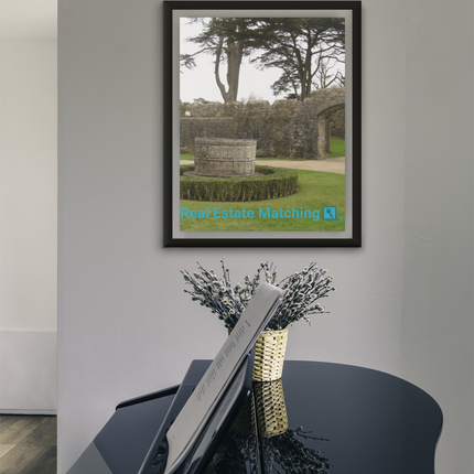 Nature's Wonders Framed photo paper poster with realestatematching with key Logo