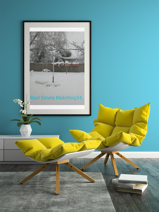Winter Wonderland Framed photo paper poster with realestatematching24 without key Logo