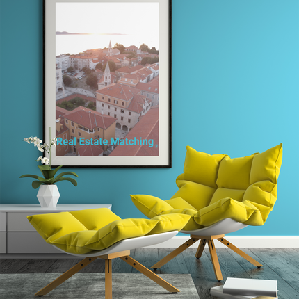 Roof Sunset View Canvas with realestatematching without key Logo