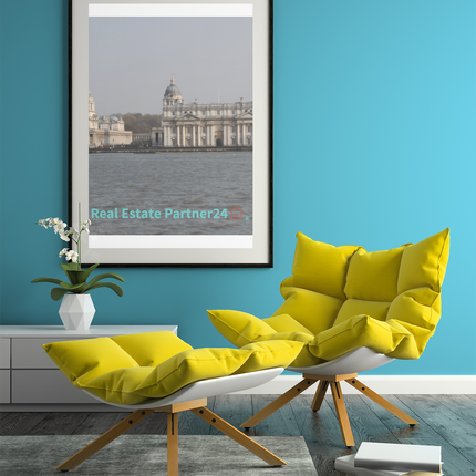 Riverside Beauty Photo paper poster with realestatepartner24 with house Logo