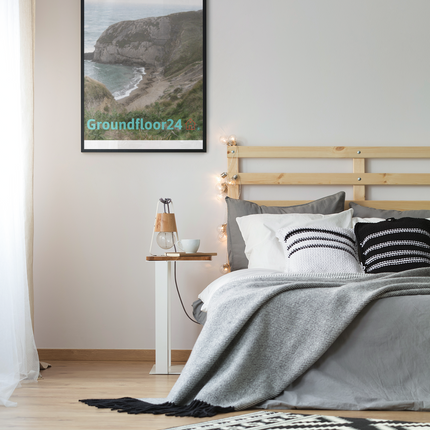 Sea & Hills Poster with hangers with Groundfloor24 with House Logo