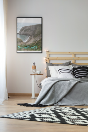 Sea & Hills Poster with hangers with Groundfloor24 with House Logo