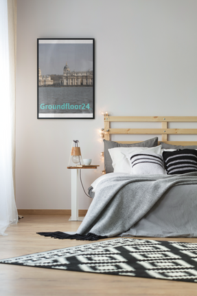 Riverside Beauty Framed poster with Groundfloor24 without House Logo
