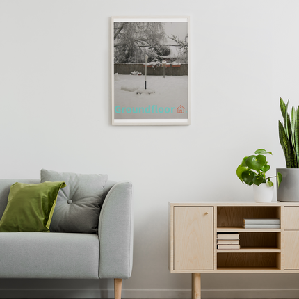 Winter Wonderland Framed poster with Groundfloor with House Logo