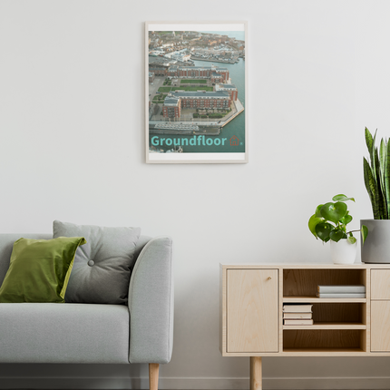 Nice City Photo paper poster with Groundfloor with House Logo
