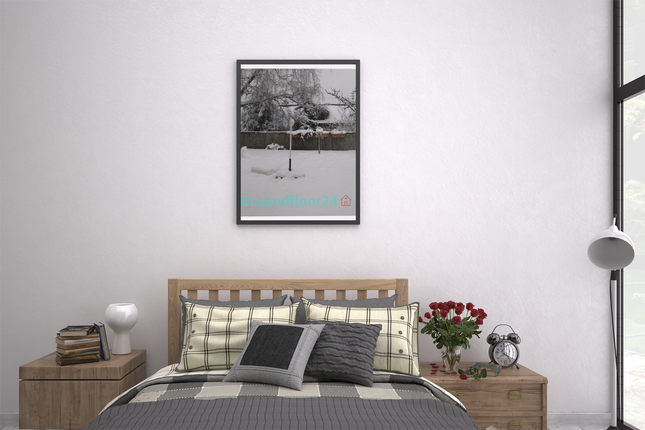 Winter Wonderland Framed canvas with Groundfloor24 with House Logo