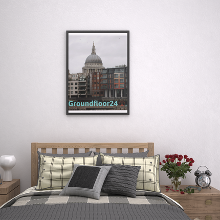 St. Paul's Cathedral Thin canvas with Groundfloor24 Logo