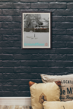Winter Wonderland Framed canvas with Groundfloor with House Logo