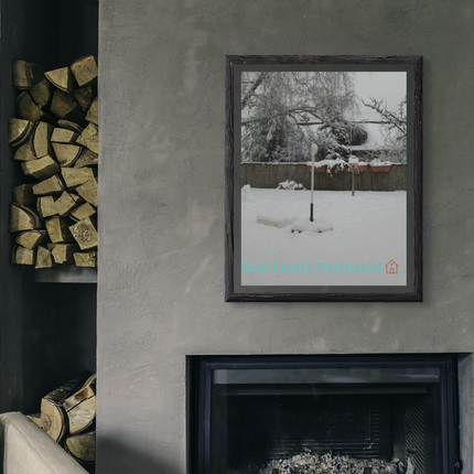 Winter Wonderland Canvas with realestatepartner24 with house Logo