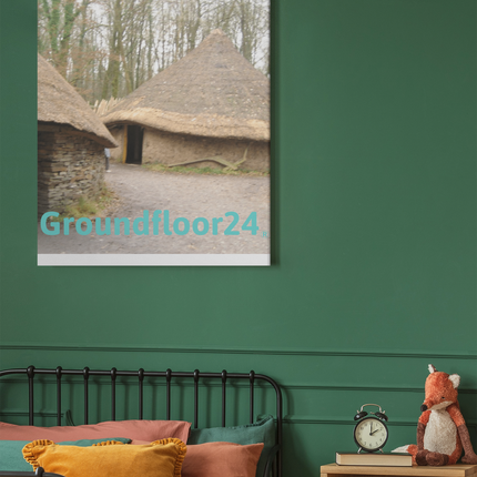 Village Charm Photo paper poster with Groundfloor24 without House Logo