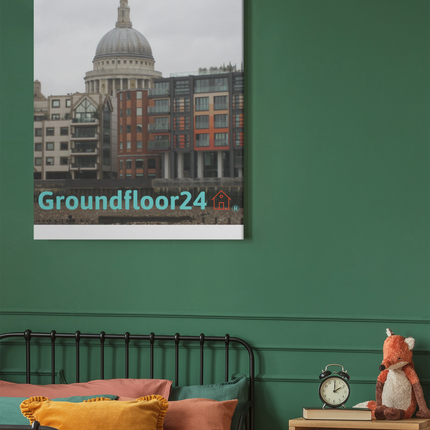 St. Paul's Cathedral Poster with hangers with Groundfloor24 Logo