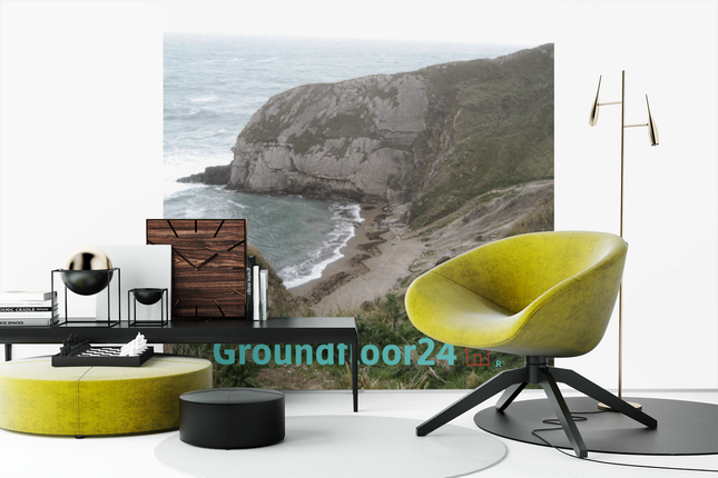 Sea & Hills Canvas with Groundfloor24 with House Logo