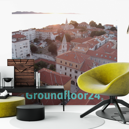 Roof Sunset View Thin canvas with Groundfloor24 without House Logo