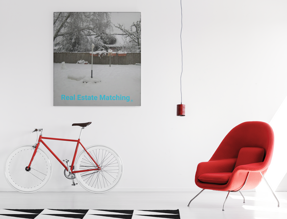 Winter Wonderland Framed photo paper poster with realestatematching without key Logo
