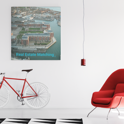 Nice City Poster with hangers with realestatematching without key Logo