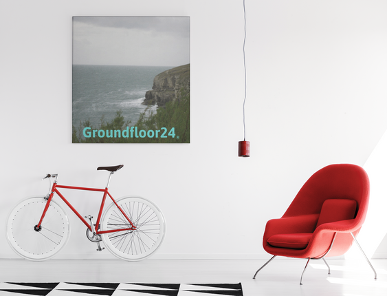Seaside Serenity Canvas with Groundfloor24 without House Logo