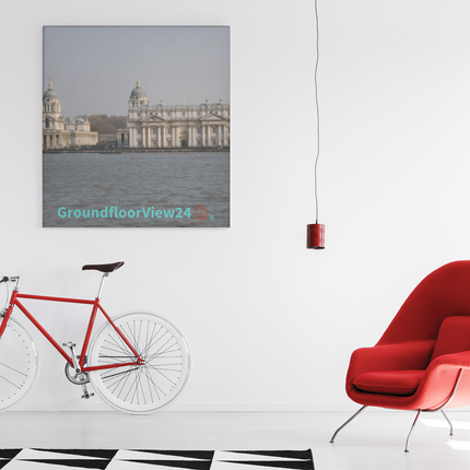 Riverside Beauty Photo paper poster with groundfloorview24 with House Logo