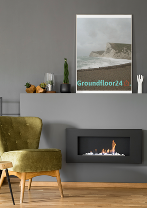 Waves and Sand Canvas with Groundfloor24 with House Logo