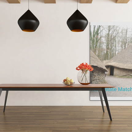 Village Charm Poster with realestatematching without key Logo