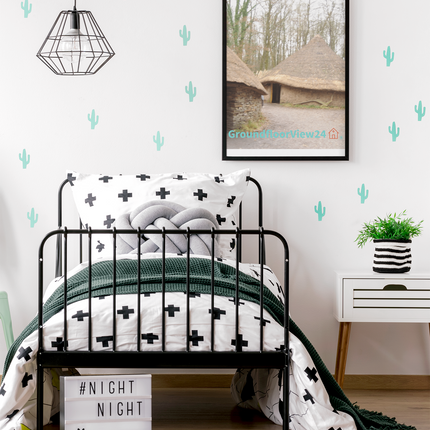 Village Charm Photo paper poster with groundfloorview24 with House Logo