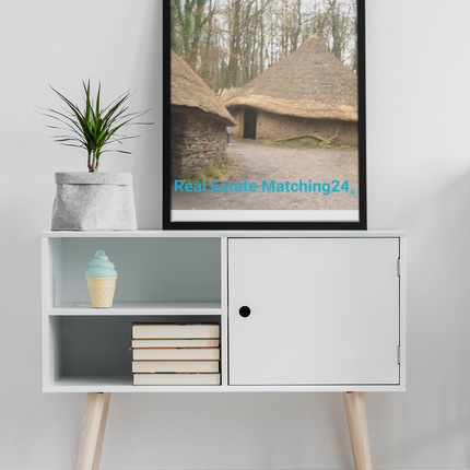 Village Charm Photo paper poster with realestatematching24 without key Logo