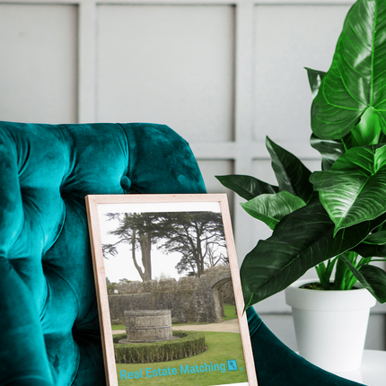 Nature's Wonders Framed poster with realestatematching with key Logo