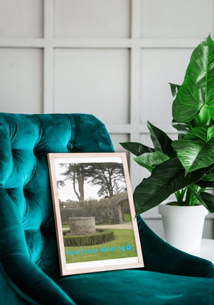 Nature's Wonders Framed poster with realestatematching with key Logo
