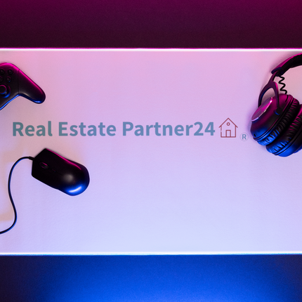 Gaming mouse pad with Real Estate Partner24