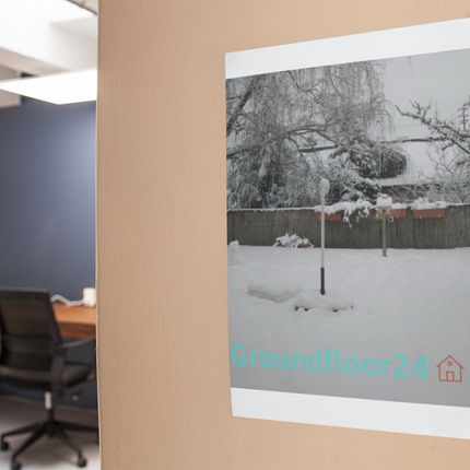 Winter Wonderland Poster with hangers with Groundfloor24 with House Logo