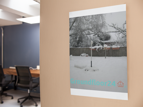 Winter Wonderland Poster with hangers with Groundfloor24 with House Logo