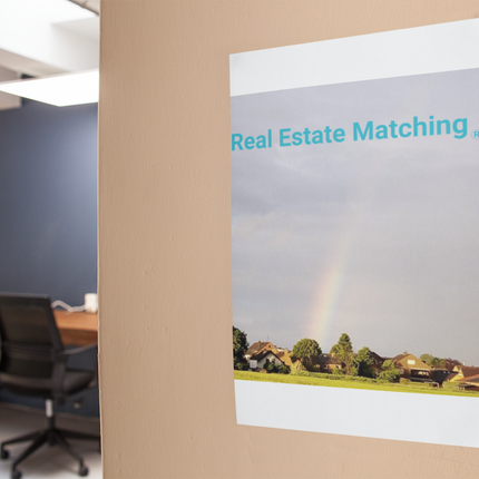 The Rainbow Sinari Photo paper poster with Real Estate Matching Logo