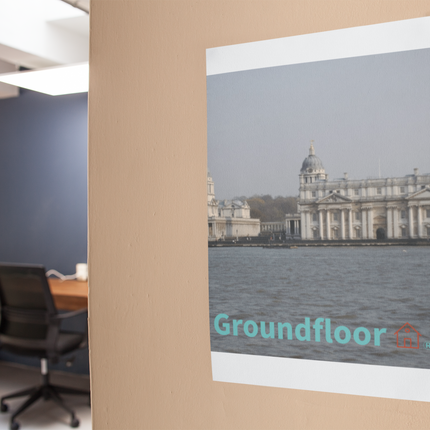 Riverside Beauty Thin canvas with Groundfloor with House Logo