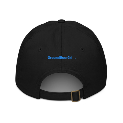 Bosnia and Herzegovina Organic dad hat Groundfloor24 with 3 Logos.