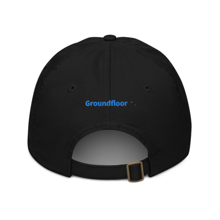 Portugal Organic dad hat Groundfloor with 3 Logos.