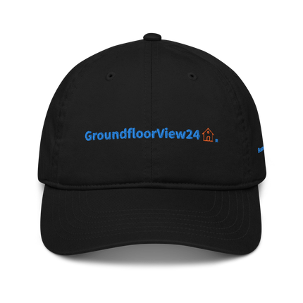 Bosnia and Herzegovina Organic dad hat GroundfloorView24 with 3 Logos.
