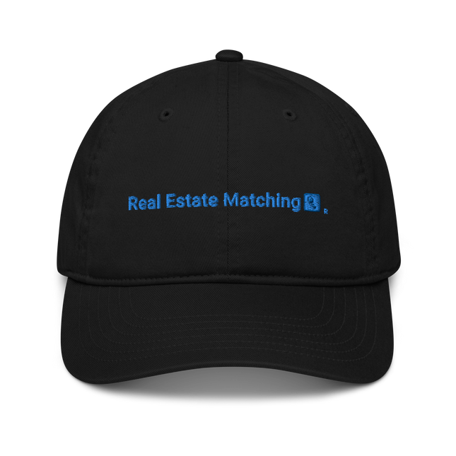 Belarus Organic dad hat Real Estate Matching with 3 Logos.