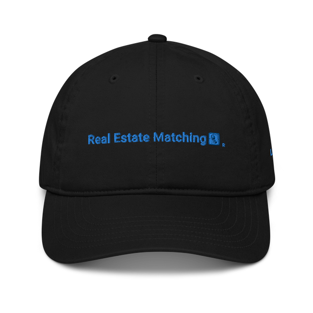 Luxembourg Organic dad hat Real Estate Matching with 3 Logos.
