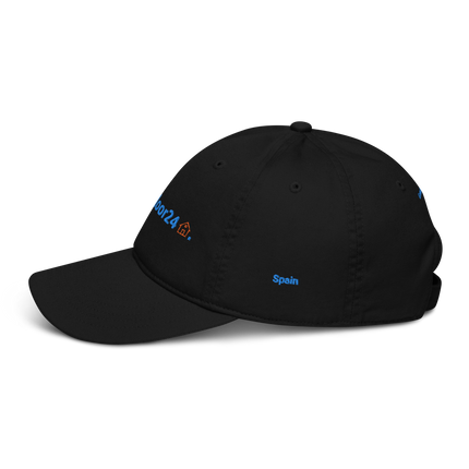 Spain Organic dad hat Groundfloor24 with 3 Logos.