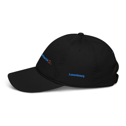 Luxembourg Organic dad hat Real Estate Partner24 with 3 Logos.