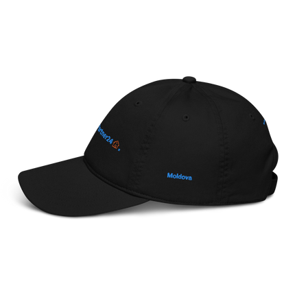 Moldova Organic dad hat Real Estate Partner24 with 3 Logos.